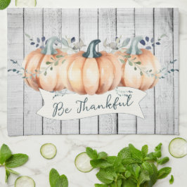 Pano De Prato Watercolor Rustic Pumpkins
