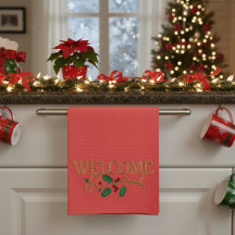 Welcome holly christmas guest