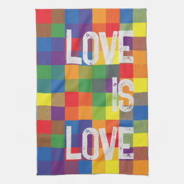 Pano De Prato Xadrez do Orgulho do Arco-Íris Buffalo Personaliza