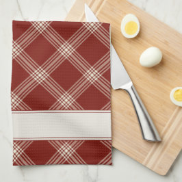 Pano De Prato Xadrez vermelha e branca