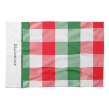 Xadrez Vermelha Verde Branco Colorida Moderna