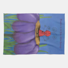 Pano De Prato Zen Ladybug