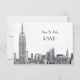 Panorama de NYC 01 Gravado Branco RSVP #2