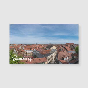 Panorama vê a velha cidade de cima em Bamberg