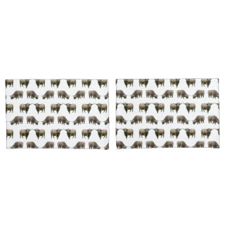 Panos de fronhas Frenzy Highland Cow (escolha a co