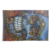 Caveira Grafite Azul