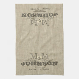 Panos De Prato Monograma Moderno | Beige russo