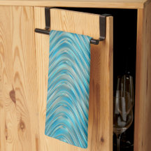 Padrão de arte de linhas curvas azul turquesa aqua