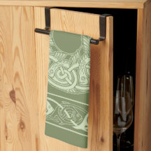 Peixe de Knotwork Celta em Verde