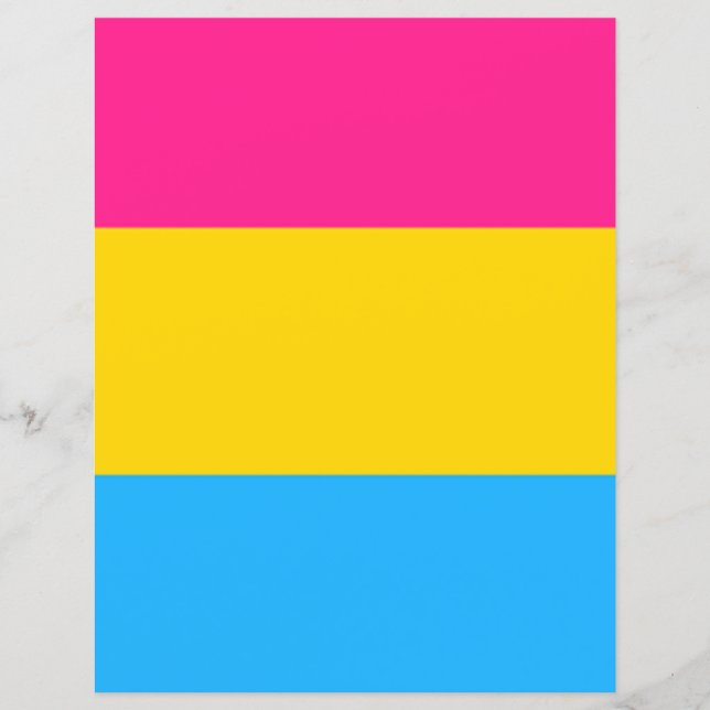 Pansexual Flag Papier (Frente)