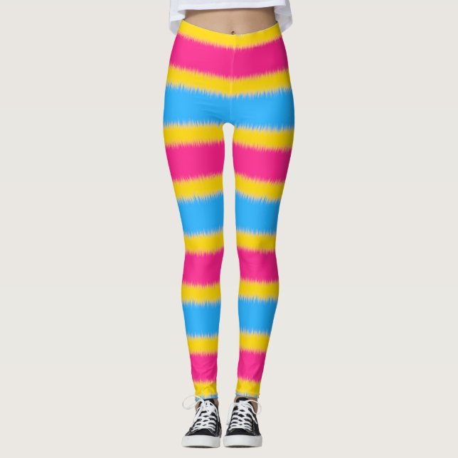 Pansexual Sinalizador Estreito Leggings (Frente)