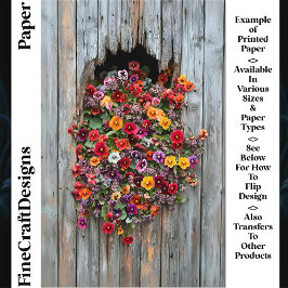 Pansias cheias e flores silvestres CL6 Papel para 