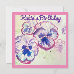 Pansias Pansíveis Flor Púrpura Rosa