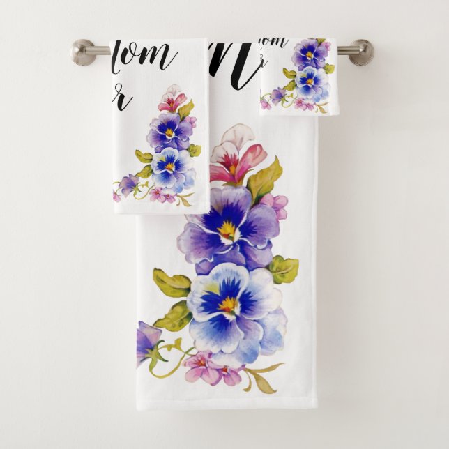 Pansies Melhor Mãe Já Banho Toalha (Insitu)