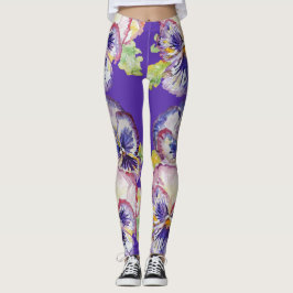 Pansy grande Pansy Floral Leggings