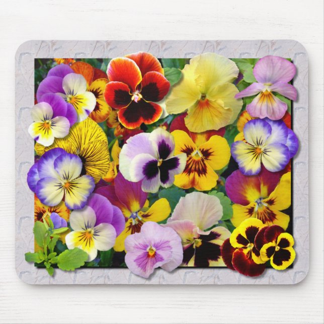 Pansy Patchwork ~ Mousepad (Frente)