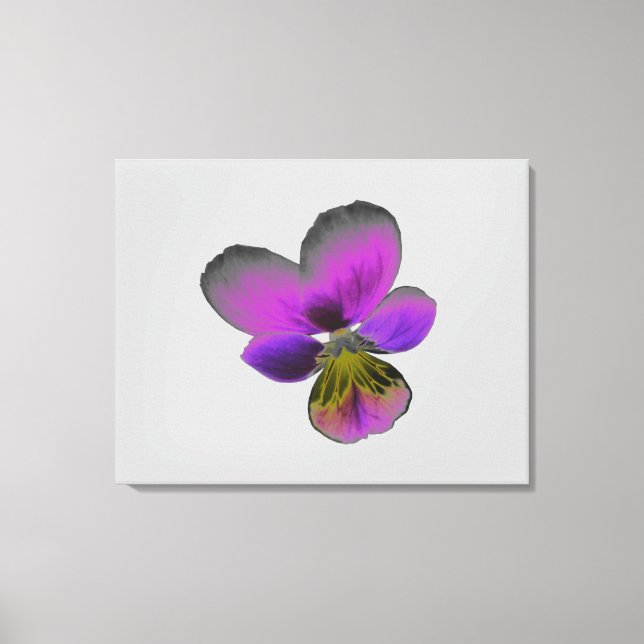 Pansy Wild Dark Canvas (Frente)