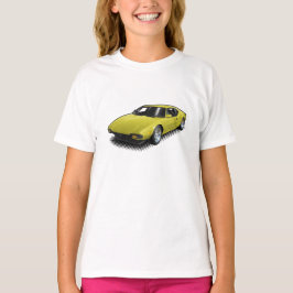 Pantera amarelo no t-shirt branco