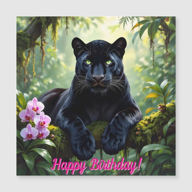 Pantera Negra na Selva (Frente)