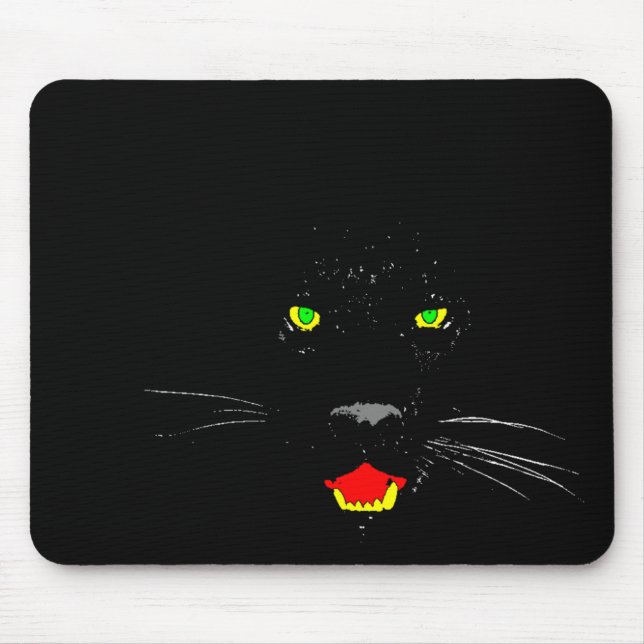 Pantera preta Mousepad (Frente)