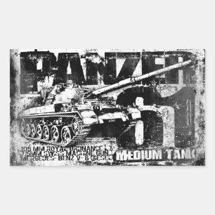 Panzer 61 etiquetas do retângulo