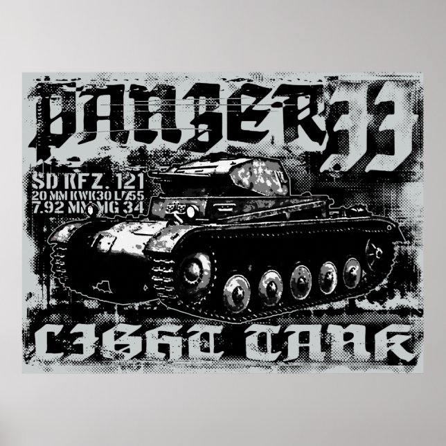 Panzer II Impressão (Frente)