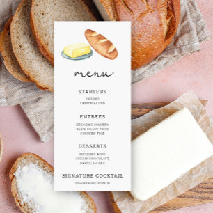 Pão de água e manteiga - Menu Casamento