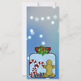 Pão de especiarias e cartão de natal de Pote de do