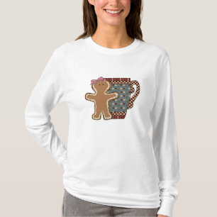 Pão-de-espécie do Natal e t-shirt das mulheres d