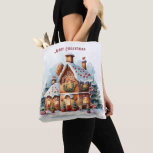Pão de Gengibre Casa Feriado Tote Bag