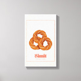 Pão de Gergelim Turco Simit Tradição Canvas Poster