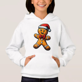 Pão de Natal Homem Crianças Pullover Hoodie