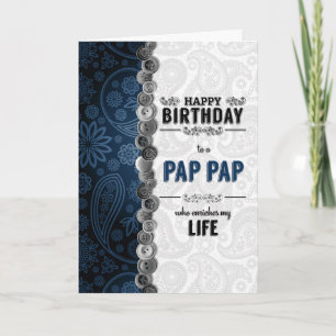 PAP PAP Cartão Azul de Aniversário
