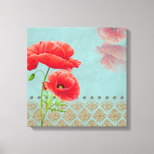 Papa Barroco Turquesa - Canvas
