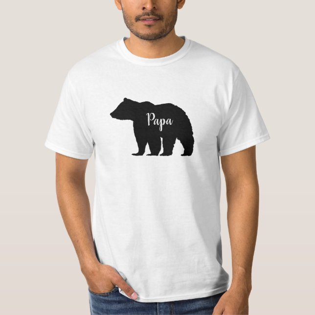 Papá Bear Mens T-shirt (Frente)