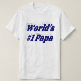 Papa com texto azul escuro T-Shirt