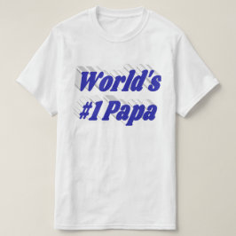 Papa com texto azul T-Shirt