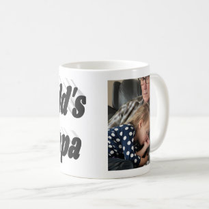 Papá foto com caneca de café