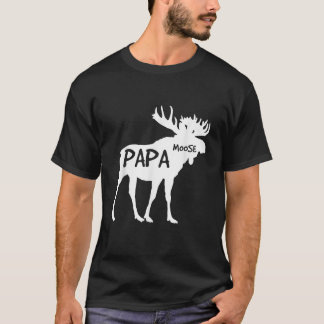 Papa Moose T Camisa Engraçada Ideia De Presente Pa
