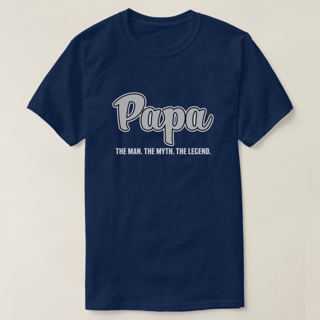Papá o homem o mito a camisa engraçada dos homens (Frente do Design)