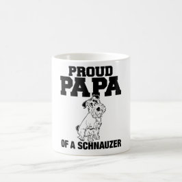 Papá orgulhosa de uma caneca do Schnauzer