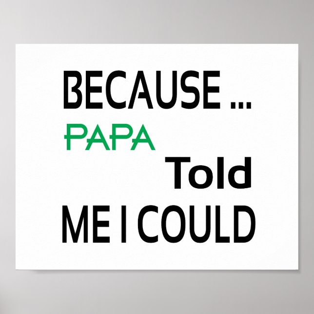 Papa Poster (tamanho padrão da imagem) (Frente)