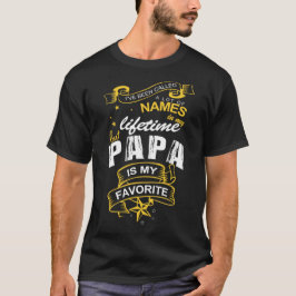 PAPÁ QUENTE DO T-SHIRT DA PAPÁ MEU NOME FAVORITO