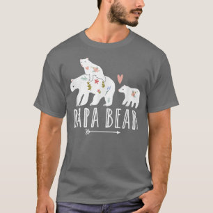 Papá Urso 2 Camisas Camisa Papá Urso Gêmeo Papá 2
