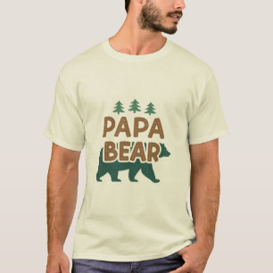 "Papá Urso" Camisa de Amor do Pai