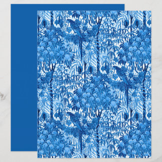 Papagaio em um Prédio da Selva, Azul Indigo e Bran