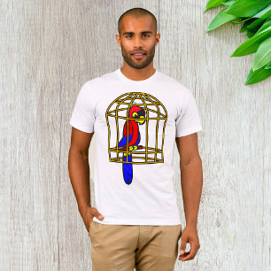 Papagaio Em Uma Jaula Serve T-Shirt