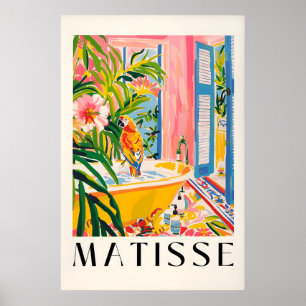 Papagaio na Banheira Arte Impressão Estilo Matisse