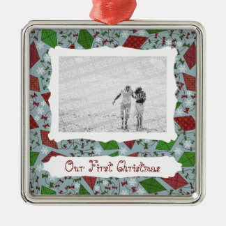 Papagaios de Natal, ornamento de fotos premium