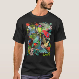 Papagaios do animal de estimação do t-shirt da